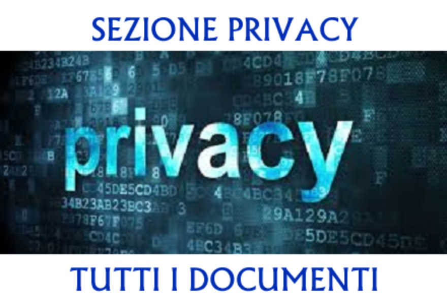 SEZIONE PRIVACY