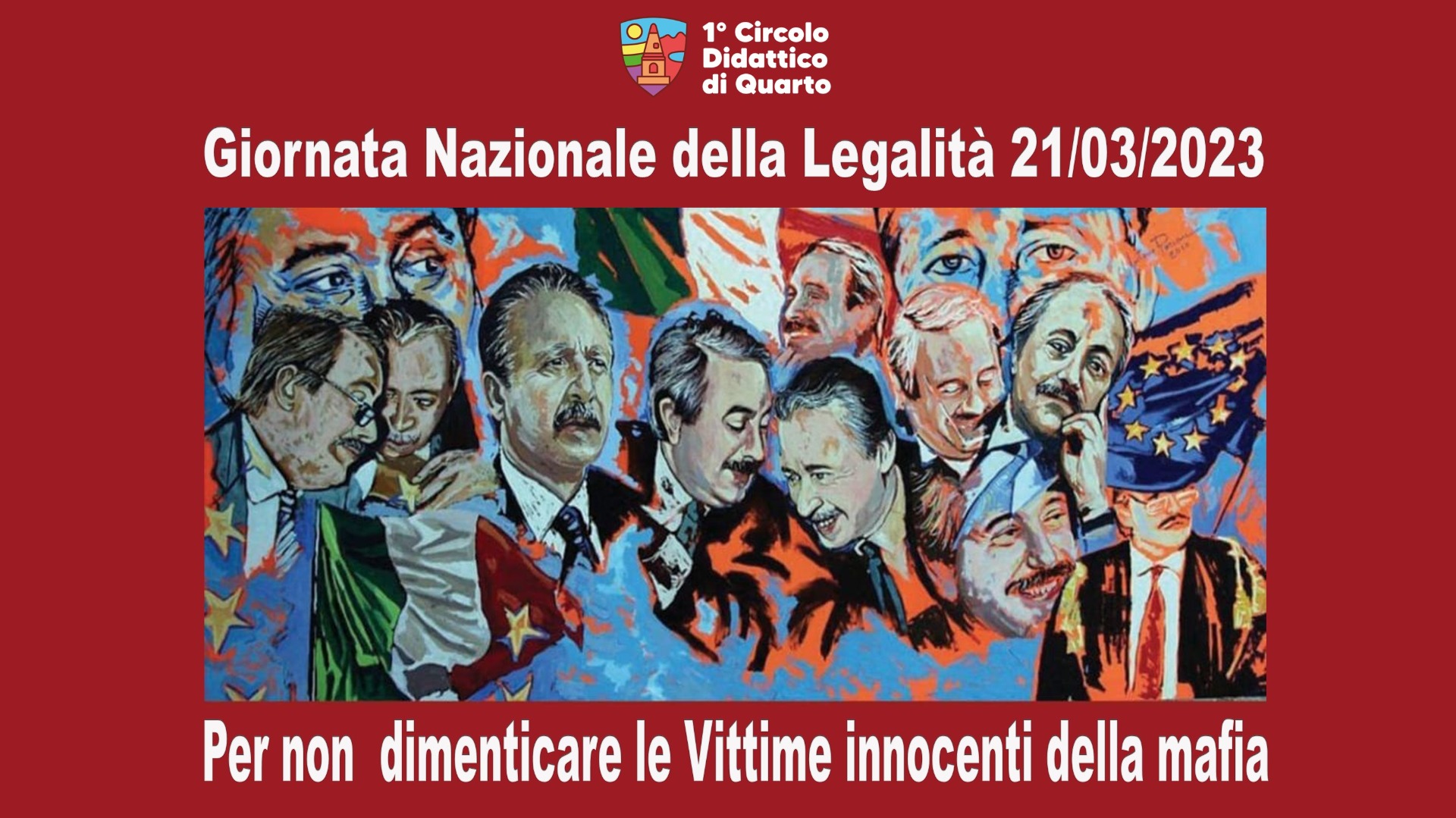 21 marzo 2023  Giornata Nazionale della Memoria e dell'Impegno in ricordo delle vittime innocenti delle mafie