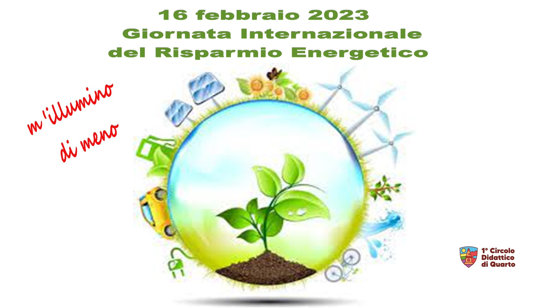 GIORNATA INTERNAZIONALE  DEL RISPARMIO ENERGETICO